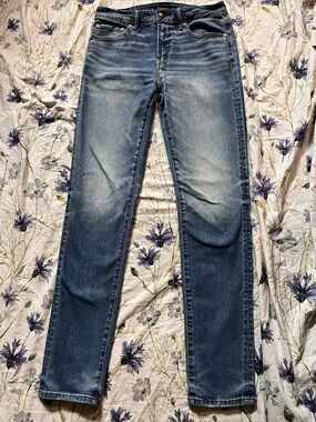 American Eagle Next Level Flex Slim Jeans Mens Size 32x34 Light Wash 44% Cotton